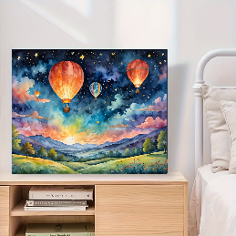 Hot Air Balloon Landscape