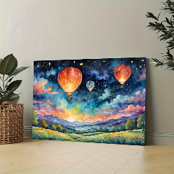 Hot Air Balloon Landscape